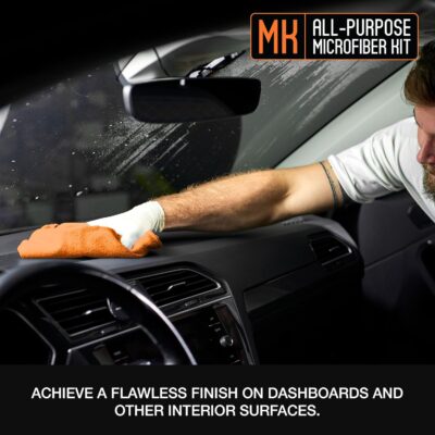 Suds Lab Premium Microfiber Towels for Car Detailing, Cleaning, Washing, Polishing - 16"x16" Ultra-Soft, Edgeless, Scratch-Free Cloth, Dual-Weave, Pack of 12 - Image 5