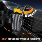 Phone Holders for your Car [Long Flexible Neck] Car Phone Mount [Anti-Shake Stabilizer] Cell Phone Holder Car for Dashboard Windshield Automotive Accessories Fit for iPhone Android Smartphone - Image 5