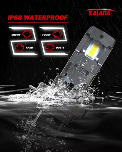 KATANA H7 Light Bulbs, No Adapter Required 400% Brightness 6500K Non-Polarity Plug and Play, Powersports, Pack of 2 - Image 7