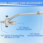 Tool Daily Foam Cannon with Dual Connector Accessory, 1/4 Inch Quick Connector, 5 Pressure Washer Nozzle Tips, 1 Liter - Image 6