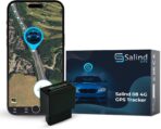 Salind GPS 4G LTE OBD 9-35V Fleet and Vehicle Tracker – Hidden Car, Truck, Trailer Locator with Real-Time Monitoring, Route History, Mileage, GeoFence, Compact Splash Proof Design, Fixed Connection