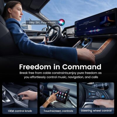 Wireless CarPlay Adapter for iPhone - Convert Wired to Wireless, Mini USB Design, Plug & Play - Compatible with Cars with Apple CarPlay - Includes USB-C Cable - Fast Connection, No Latency - Image 7