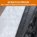 Kayme 7 Layers Car Cover Custom Fit for Chevrolet Chevy Camaro (2010-2025) Waterproof All Weather for Automobiles, Outdoor Full Cover Rain Sun UV Protection.Black - Image 3