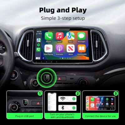 2026 Wireless CarPlay Adapter for Apple iPhone, Small Size Plug and Play, Mini USB Design for Cars with Built-in Wired Apple CarPlay, Fast and Stable Connection Car Play Wireless Adapter - Image 2