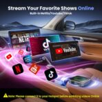 5-in-1 Wireless CarPlay & Android Auto Adapter with Netflix/YouTube, [Supports 4K HDMI Output & Screen Mirroring] - Plug & Play Car Play Wireless Smart AI Box for Cars with OEM Wired CarPlay/Auto - Image 3