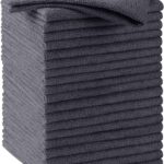 HOMEXCEL Grey Microfiber Cleaning Cloths, 20 Pack Cleaning Rags - Lint Free & Scratch-Free Microfiber Towels for Cars, House & Kitchen, Absorbent Cleaning Towels, 11.5 x 11.5 Inch