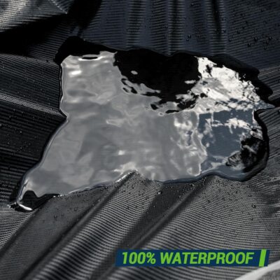 Car Cover, Carbon Fiber Luxury All Weather Protection Car Covers for Automobiles, Full Exterior Cover with Zipper, Outdoor Car Cover Sun UV Rain Snow Wind Protection, Sedan C3 171"-185" - Image 5