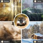 Spare Tire Cover for RV Trailer, Waterproof Leather Wheel Cover with American USA Flag, Camper Spare Tire Cover Fit for Jeep Wrangler Rv SUV Truck Travel Trailer 16" - Image 5