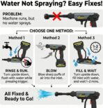 Cordless Pressure Washer with Recharge Battery Powered, 6-in-1 Smart Nozzle, 27 Feet Spray Distance, Handheld Wireless Water Gun for Home, Car, Yard, Pet, Plant - Image 3