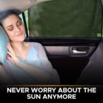 EcoNour Magnetic Car Side Window Sunshade (4 Pack) | Baby Window Shade Sunscreen Block Sunlight | Car Front and Rear Sun Shade for Baby | Side Windows Sun Protection Accessories - Image 4