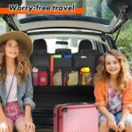 Car Trunk Organizer, Large Capacity Organizers and Storage, Equipped with 7 Durable Pockets, Hanging Trunk Organizer with Hook Side Strips, Sapce-saving Car Accessories Interior - Image 6