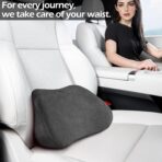 Lumbar Support Pillow for Car, Ergonomic Memory Foam Back Cushion for Driving, Seat Office Chair, Gaming Chair, Lower Back Support for Back Pain Relief, Black, 2 Pack - Image 6
