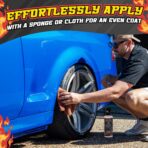 Salty Captain Tire Shine 16.9oz – Tire Shine Spray for Long-Lasting Gloss – Water-Based Formula with UV Shield – Safe for Cars, Trucks, Motorcycles, RVs & More – Non-Greasy & No Sling, Easy to Apply - Image 6