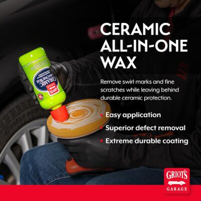 Griot’s Garage Ceramic All-In-One Wax for Car Waxing, Trucks, and RVs, Ideal for Defect Removal and Paint Protection, 16 Oz, 10895 - Image 2