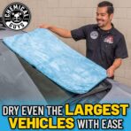 Chemical Guys Woolly Mammoth Large Microfiber Drying Towel - 36 x 25 Inch Blue, Ultra Plush Super Absorbent Car Drying Towel for Cars, Trucks, SUVs, Motorcycles, RVs, and Auto Detailing - Image 5