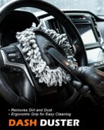 8PCS Car Detailing Brush Set, Interior Car Cleaning Kit with Dash Duster, 4 Detailing Brushes (Soft to Hard), Microfiber Towel, Cleaning Gel, for Vents, Dashboard & Leather Seats - Image 3
