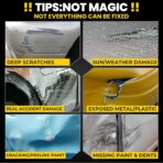 NUAN Car Scratch Remover Wax, Universal Premium Polishing Compound for Deep Scratches, 4 fl oz (120 ML), with Sponge and Cloth,White,NUAN scratch removal wax - Image 3