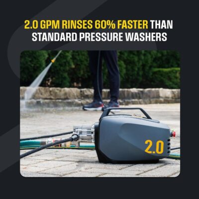 Active 2.0 Electric Pressure Washer – 2.0 GPM high Pressure Washer for DIY at Home car wash, Detailing and Other Cleaning transformations with 1800 Peak PSI - Image 3