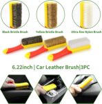 18Pcs Car Detailing Kit, Interior Car Cleaning Kit, Leather & Textile Car Interior Brush, Car Detailing Brush Set with Windshield Cleaning Tool Complete Car Interior Care Kit - Image 5
