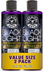 Chemical Guys Black Light Hybrid Radiant Finish Car Wash Soap and Superior Surface Cleanser 2 Pack (2 X 16 Fl. Oz.) - Gloss Enhancing pH Balanced Formula for Maximum Shine