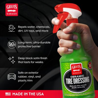 Griot's Garage Ceramic Tire Dressing Coating for Car Detailing, Safe for Rubber, Vinyl, and Plastic Trim on Cars, Trucks, SUVs, Motorcycles, and RVs, 10842, 22oz - Image 3