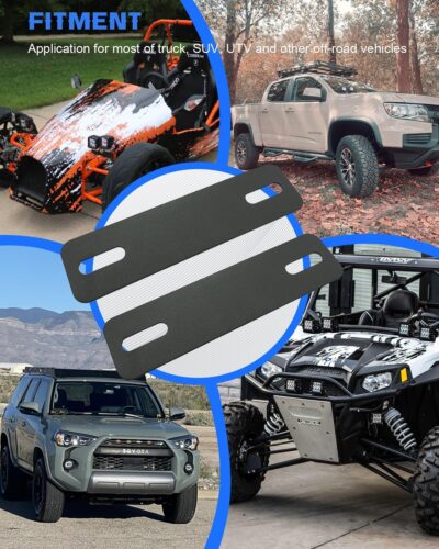 Universal Ditch Light Holder Extension, No Drill Ditch Light Mount Extension A-Pillar LED Pod Light Holder Extensions Steel Hood Hinge Mount Bracket for Truck SUV UTV ATV - Image 2