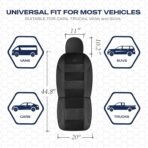 Skechers Men’s Seat Covers, Air-Cooled Memory Foam Car Seat Covers Front Seats, Airbag Compatible,Universal Fit for Most Cars, SUVs, Vans and Trucks,Black - Image 5