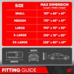 MotorTrend Custom Fit Car Cover for Ford Mustang 1965-2004, All-Weather Protection for Cars Trucks & SUVs, UV Resistant Waterproof Scratch-Resistant, Vehicle Cover for Outdoor & Indoor - Image 6