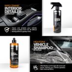 Cerakote Foundation Bundle - Exterior Wash & Ceramic Protection Kit with Microfiber Towels - At-Home Car Wash and Detailing Set - Easy Ceramic Protection for Vehicle Interior and Tires - Image 2