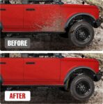 Mabett Mud Flaps for Ford Bronco Accessories 2026,2021-2025 2/4-Door No Punching Required Front and Rear 4PCS - Image 3