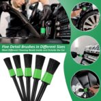 18PCS Car Detailing Brush Set, Car Interior Detailing Kit for Cleaning Interior, Exterior, Wheels, Dashboard, Upholstery Care, Professional Car Care Kit for Car Owners and Enthusiasts - Image 6