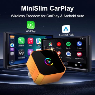2026 Upgrade Mini Wireless CarPlay Adapter for CarPlay & Android Auto, Plug & Play, Fast, Auto Connect, No Latency 2in1 Car Play Wireless Adapter for iPhone iOS 10+ Android 11+ Information Display - Image 3