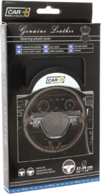CAR+ 2505WBB Steering Wheel Cover, Black - Image 2