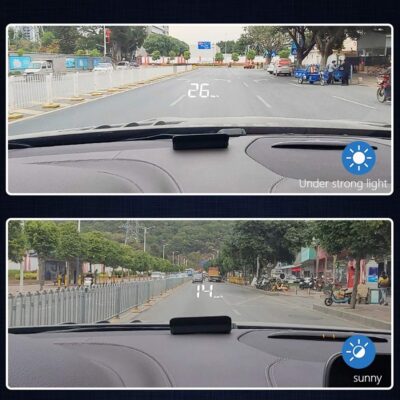 Car Windshield Speedometer Gauge,OBD2 HUD Windshield Projector Dash Speedometer Display for Most of Car - Image 4