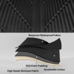 CAR PASS Waterproof Car seat covers Front Seats covers Neoprene Wetsuit, All-Weather Non-Slip Durable, Universal Fit for SUV Sedans Trucks Vans Automotive, Armrest Airbag Compatible, 3D Emboss 2 Black - Image 8