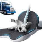 Car Seat Cushion - Memory Foam L-Shaped with Lumbar Support & Anti-Slip Design for Long Driving Comfort