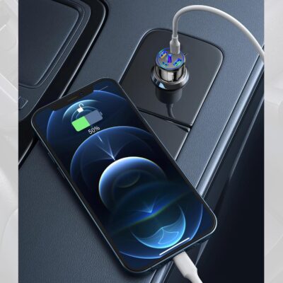 Upgraded Car Charger USB C with 5 Port,75W Cigarette Lighter Adapter with Type-C & QC 3.0 Ultra Fast Charging Port,Universal Car Charger Adapter for Navigator,Dash Cam (Black) - Image 6