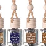 CE Craft Hanging Car Air Freshener – Fragrance Oil Diffuser with Essential Oils – Long-Lasting Aromatherapy Scents for Automobiles – 4 Pack, Masculine