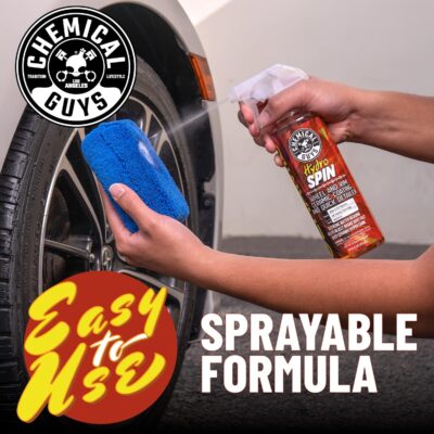 Chemical Guys HydroSpin Wheel & Rim Ceramic Coating and Quick Detailer Spray - 16 oz Spray Protects Wheels, Rims & Brake Parts with Hydrophobic Ceramic Shine - Safe for Cars, Trucks, SUVs, Motorcycles - Image 6
