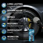 Tire Shine Spray – High Gloss Wet Look with UV Protection, Deep Black Finish for Tires & Trim, Long Lasting Car Tire Dressing for Cars Trucks SUVs Motorcycles RVs, 7oz - Image 2