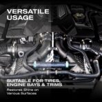 Nasiol DetailerShine Tire Gel, Long Lasting Shiny Tire Dressing, Deeper&Richer Black, Ultimate UV Protection, Easy Application, Non-Greasy Formula 16.9 fl oz - Image 8