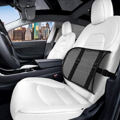 Lumbar Support - Breathable Mesh Office & Car Chair Back Support with Double Adjustable Straps for All-Day Comfort - Image 8