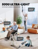 Handheld Vacuum Cordless, 26,000 Pa High Power Suction, Portable Rechargeable Car Vacuum Cleaner for Home, Office, Pet Hair, Car Detailing, Black - Image 3