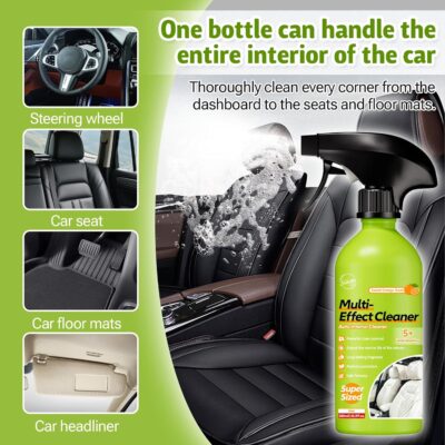 500ml Car Interior Polish Ceiling Foam Headliner Roof Fabric Cleaner Spray Kit for Leather, utomotive Seat,Dashboard, Carpet,Plastic, Vinyl Glass, All-Purpose for Auto Interiors (1 Pack, 16.9fl oz) - Image 2