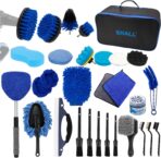 SHALL 28Pcs Car Detailing Kit, Car Detailing Brush Set, Car Wash Cleaning Kit, Professional are Kit Car Care Kit for Interior Exterior Wheels