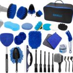 SHALL 28Pcs Car Detailing Kit, Car Detailing Brush Set, Car Wash Cleaning Kit, Professional are Kit Car Care Kit for Interior Exterior Wheels