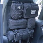 Universal Tactical Car Seat Back Organizer Bag Tactical Molle Vehicle Organizers Panel Vehicle Protector Organizers with 5 Detachable Pouches for Car Truck Ford Jeep (Upgraded C model Black) - Image 7