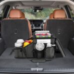 Car Organizer for Front Seat Organizer and Storage, Collapsible Car Caddy, Passenger Seat Organizer with Partitions & Cup Holders, Car Organization for kids and Adults (Grey) - Image 7