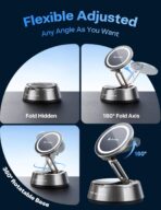 andobil 2026 Upgrade for Magsafe Car Mount [Strongest Suction & Magnet] Vacuum Magnetic Phone Holder for Car 360° Adjustable Car Cell Phone Holder Mount for iPhone 17 Pro Max 16/15/14/13/12 - Image 6