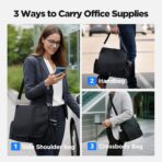 LUCMO Car Seat Organizer with Tablet and Laptop Compartment, Multiple Pockets Truck Front Seat and Backseat Organizer, Portable Large Capacity Office Bag with Adjustable Strap and Hardened Buckles - Image 7